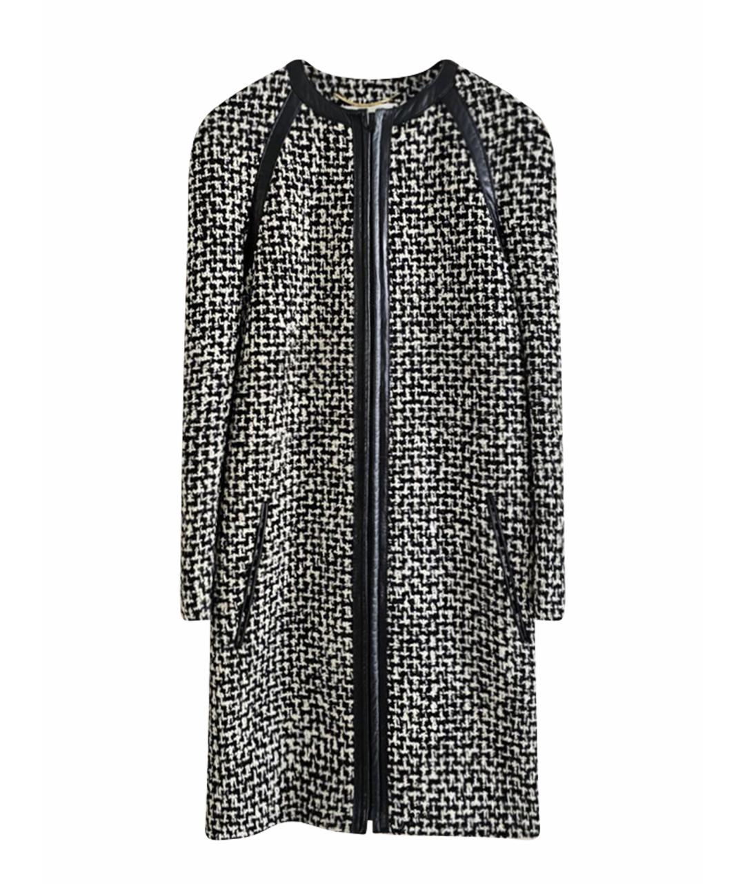 SAINT LAURENT Черное пальто, фото 1