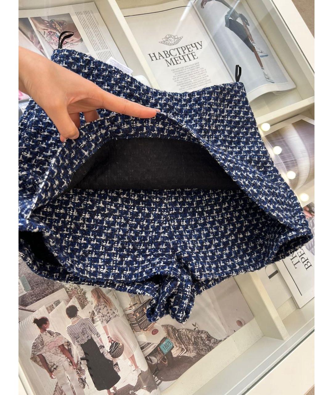 VALENTINO Синяя юбка-шорты, фото 4