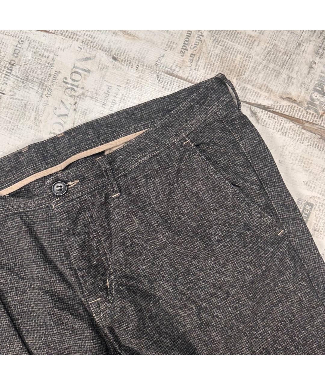 ICEBERG Коричневые хлопковые повседневные брюки, фото 2