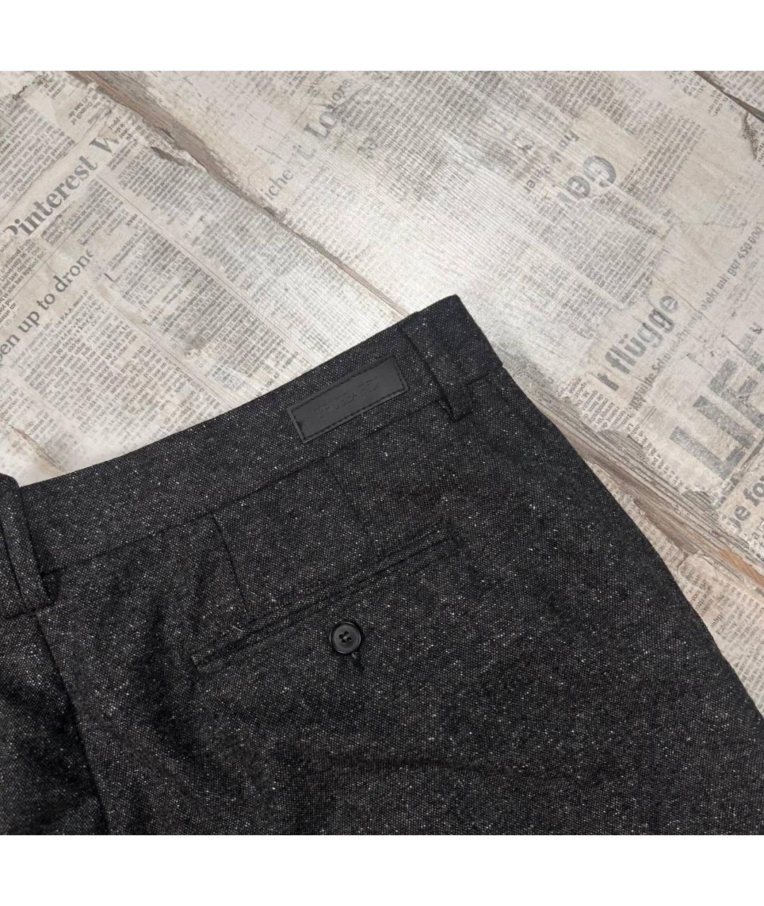 TRUSSARDI Коричневые повседневные брюки, фото 3