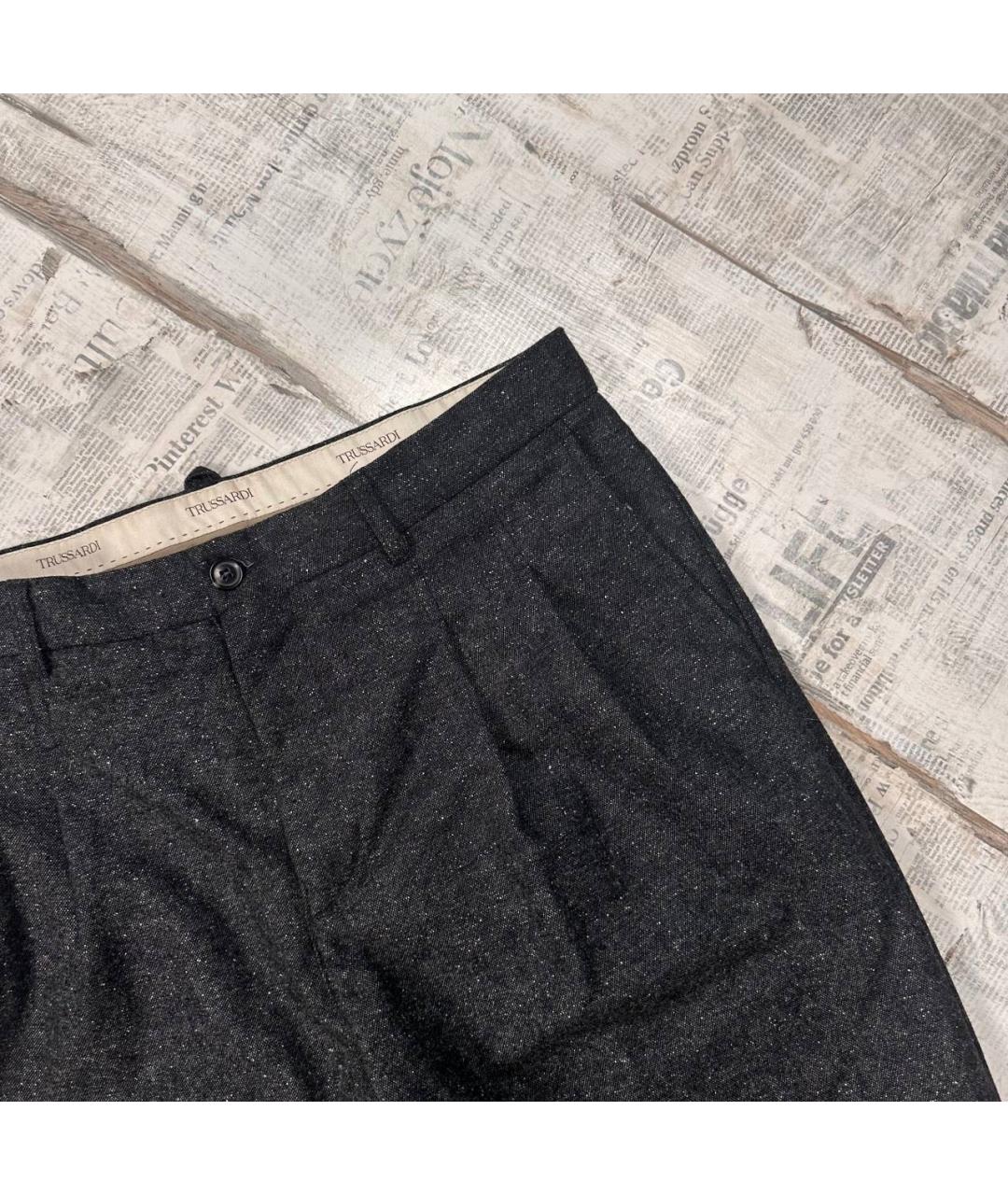 TRUSSARDI Коричневые повседневные брюки, фото 5