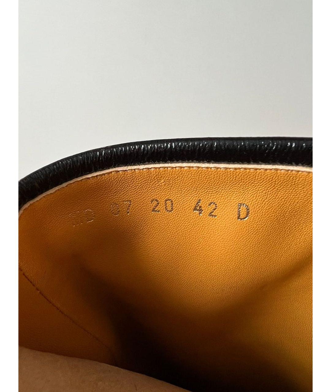 CHRISTIAN DIOR Черные ботфорты из лакированной кожи, фото 6