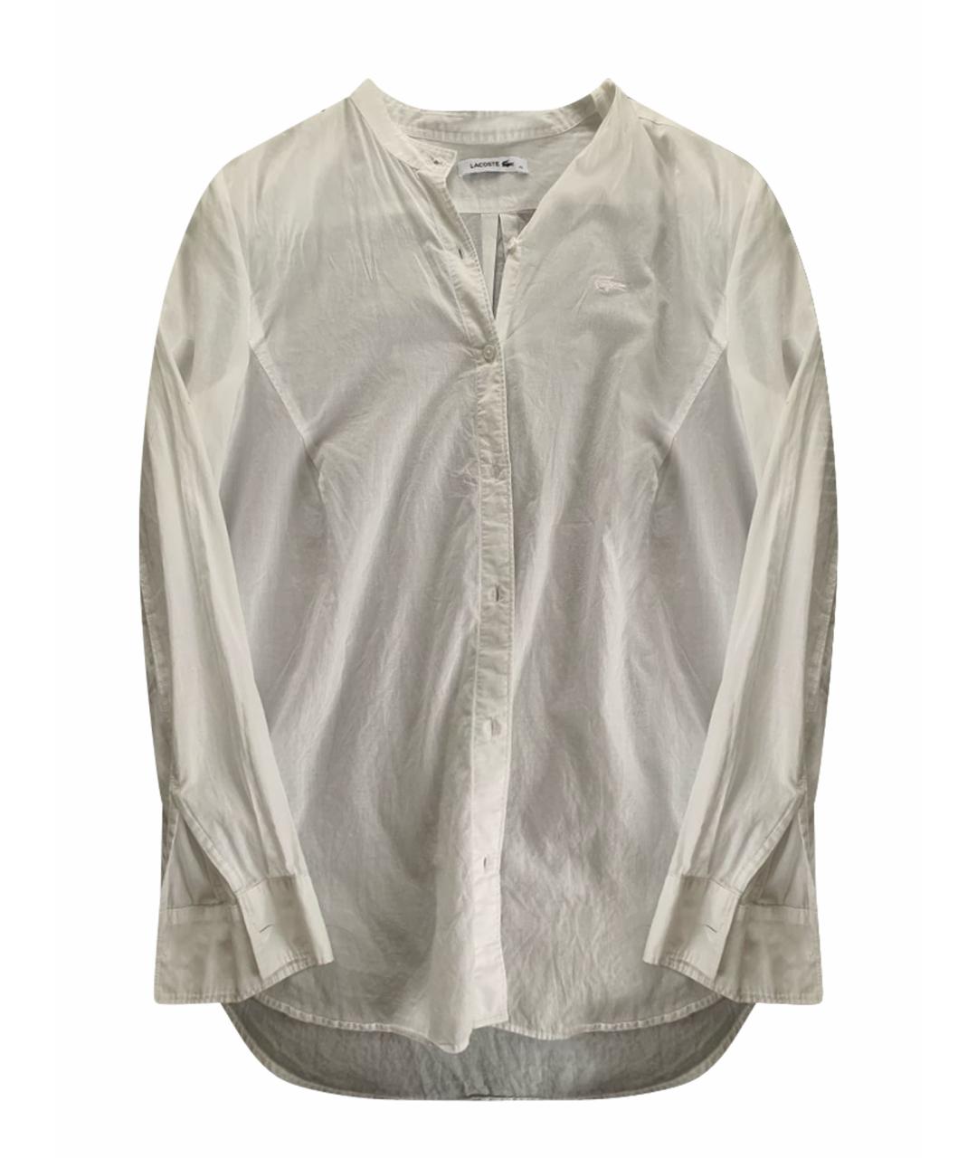 LACOSTE Белая хлопковая рубашка, фото 1