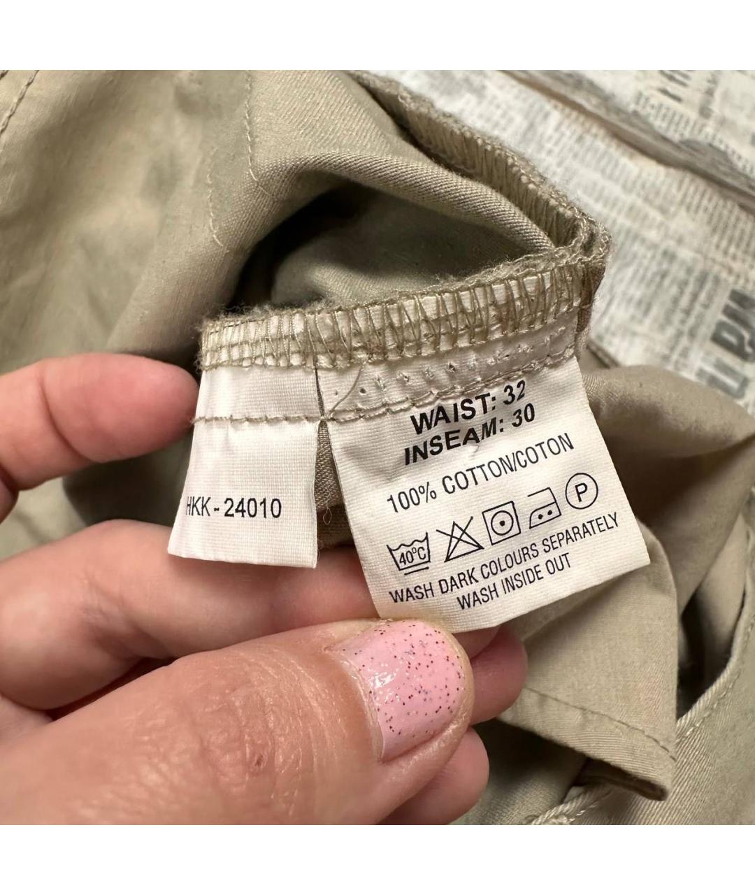 SAINT LAURENT Бежевые хлопковые прямые джинсы, фото 8