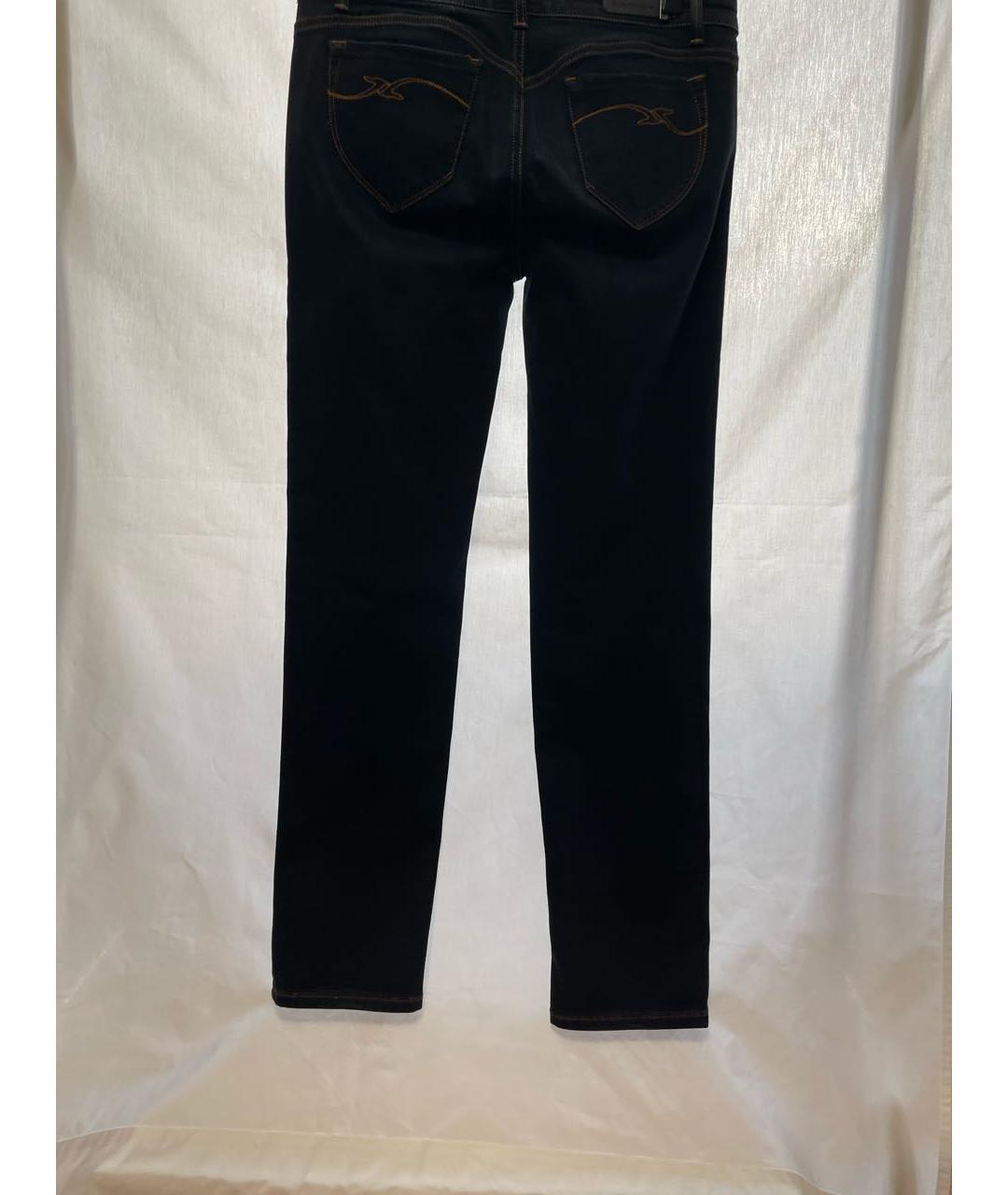 TRUSSARDI JEANS Темно-синие хлопко-эластановые джинсы слим, фото 3