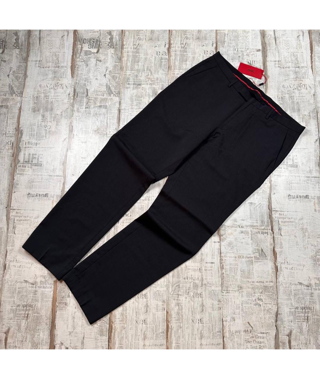 HUGO BOSS Черные классические брюки, фото 8