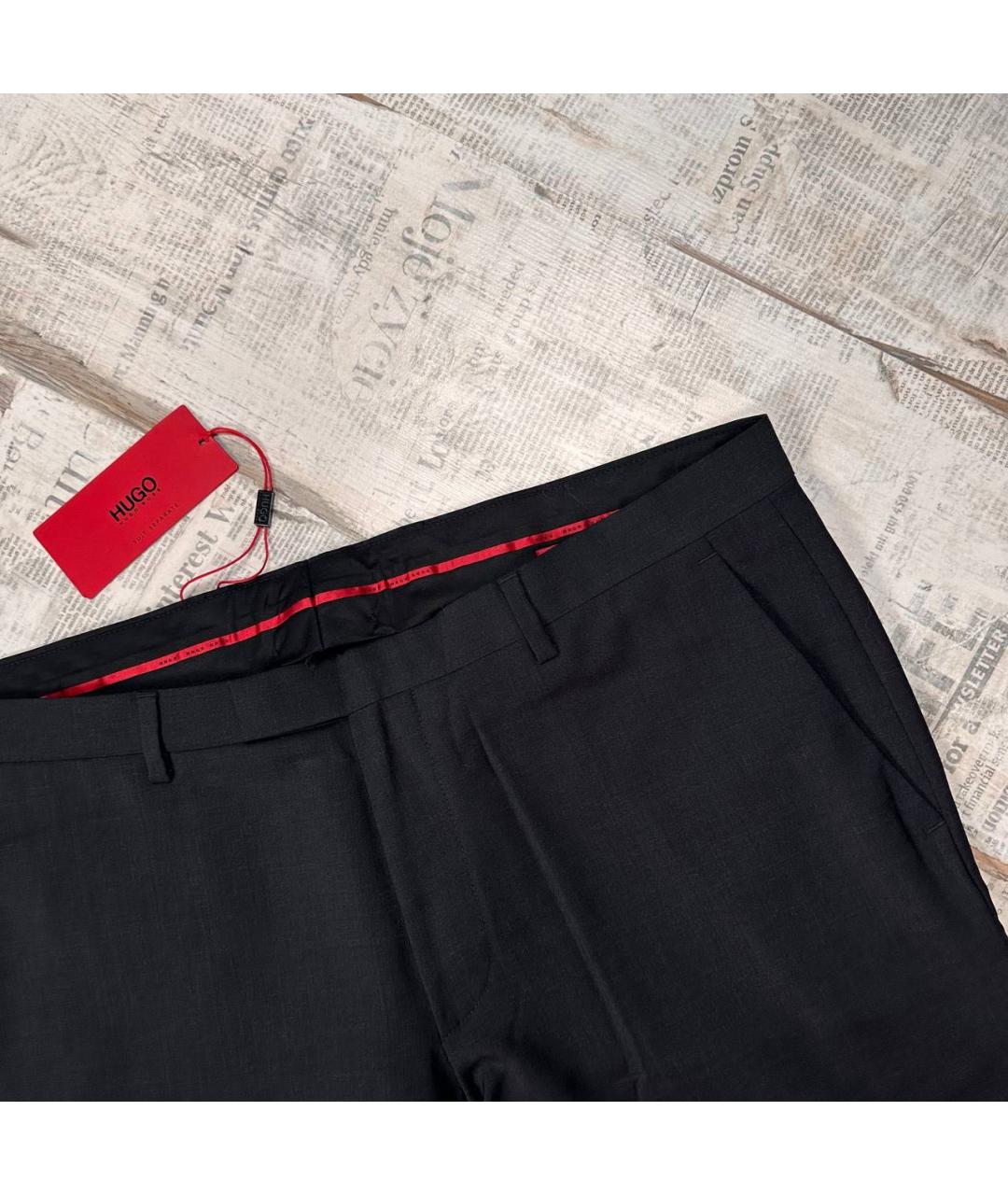 HUGO BOSS Черные классические брюки, фото 2