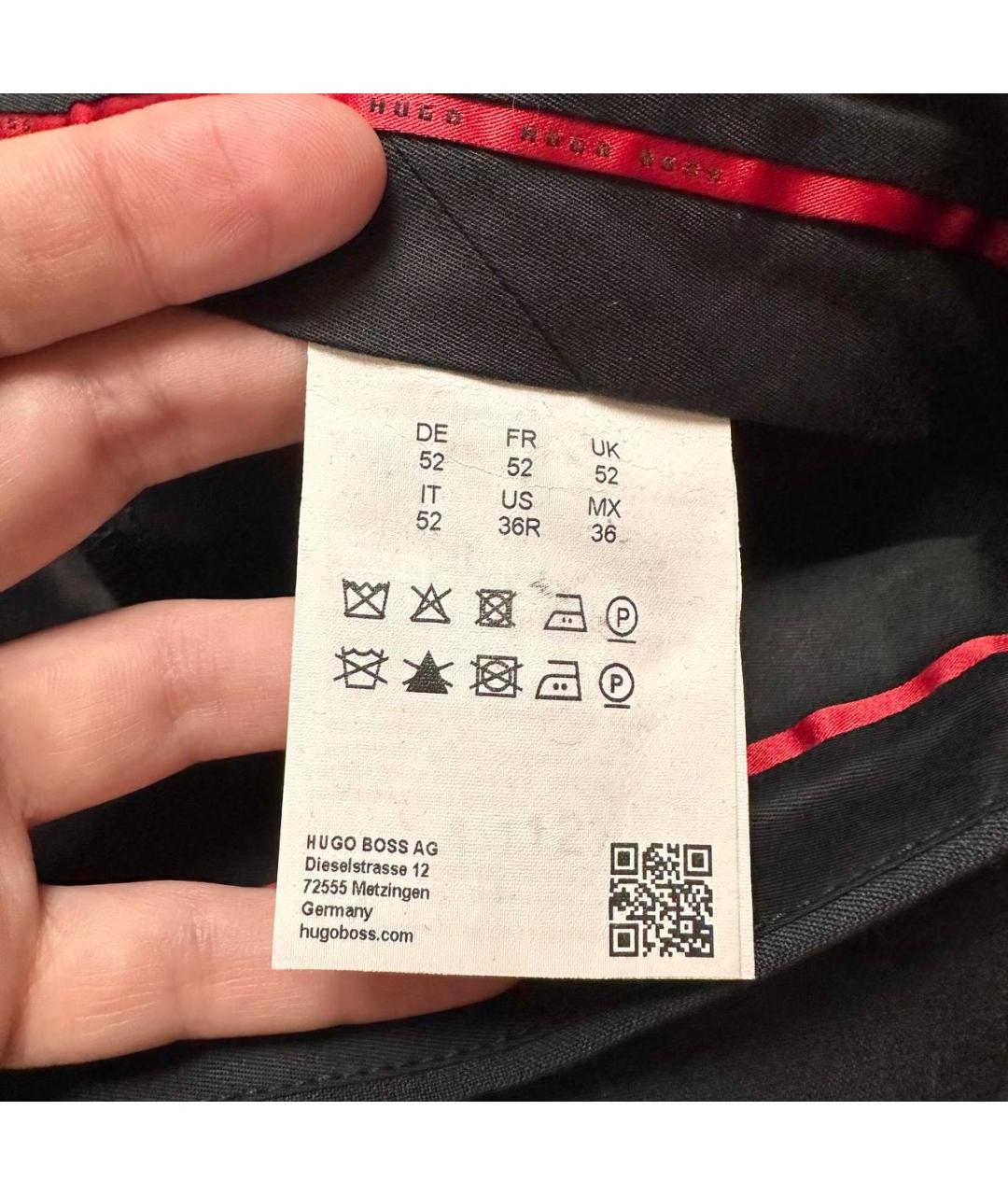 HUGO BOSS Черные классические брюки, фото 6