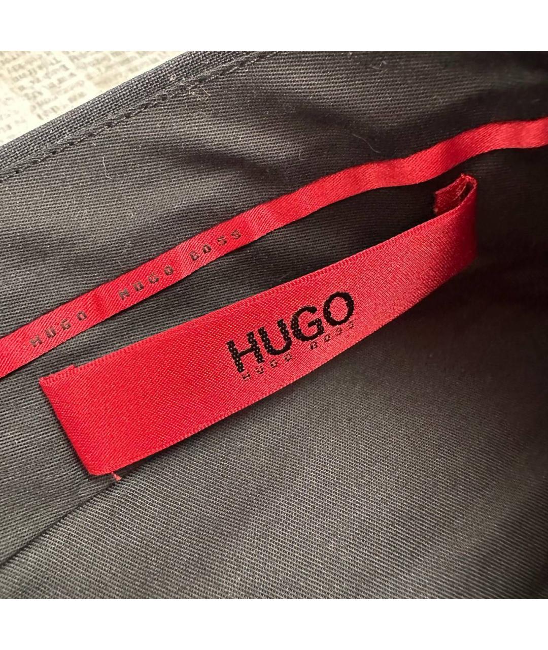 HUGO BOSS Черные классические брюки, фото 4