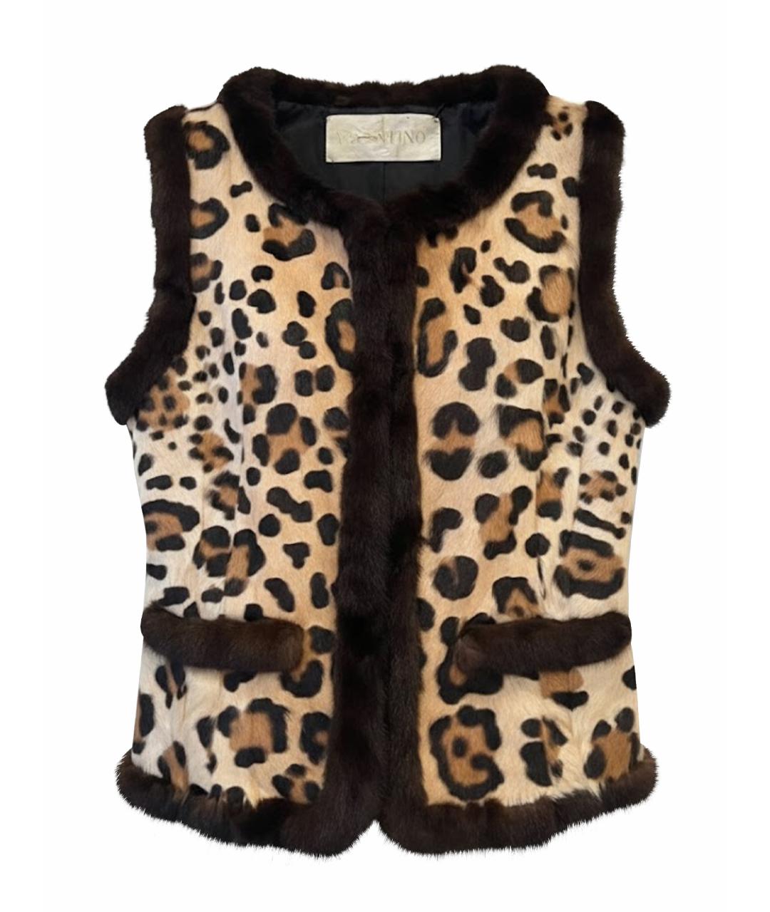 VALENTINO Коричневый жилет, фото 1