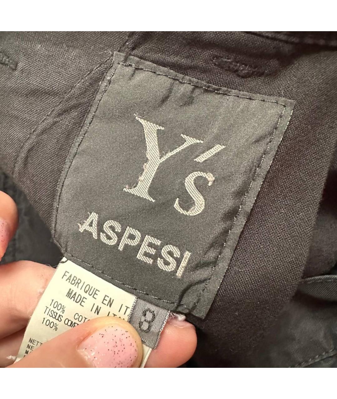 YOHJI YAMAMOTO Черные хлопковые повседневные брюки, фото 4