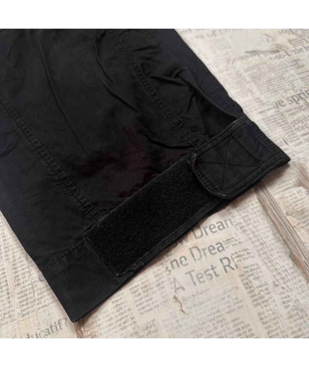 YOHJI YAMAMOTO Черные хлопковые повседневные брюки, фото 8