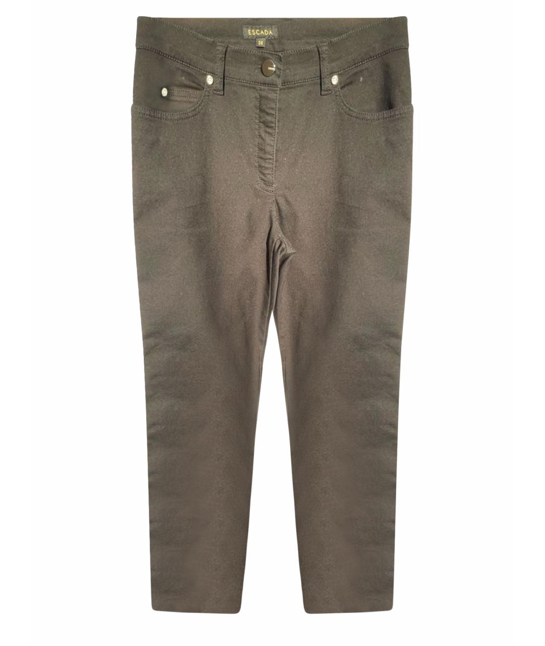 ESCADA Черные хлопко-эластановые прямые джинсы, фото 1