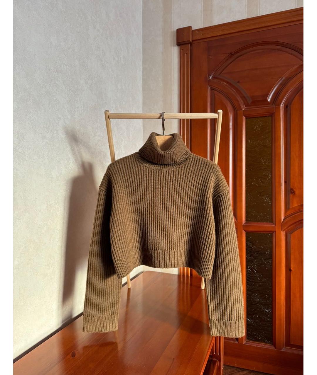 12 STOREEZ Коричневый шерстяной джемпер / свитер, фото 8