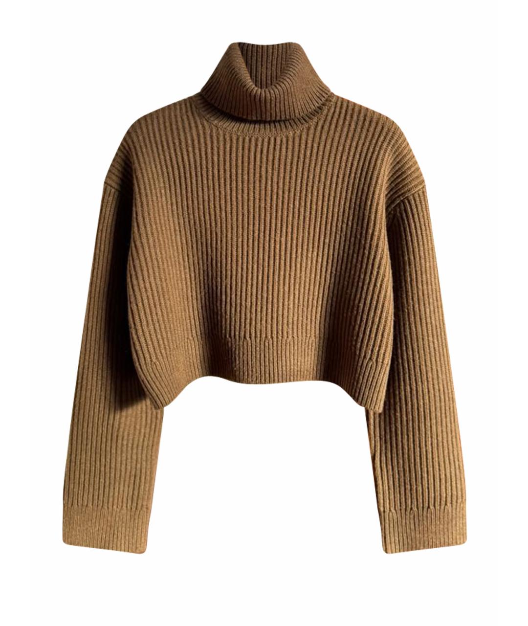 12 STOREEZ Коричневый шерстяной джемпер / свитер, фото 1