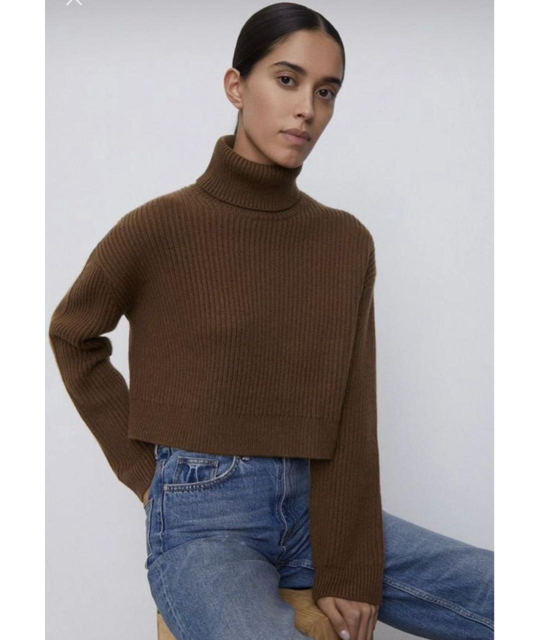 12 STOREEZ Коричневый шерстяной джемпер / свитер, фото 5