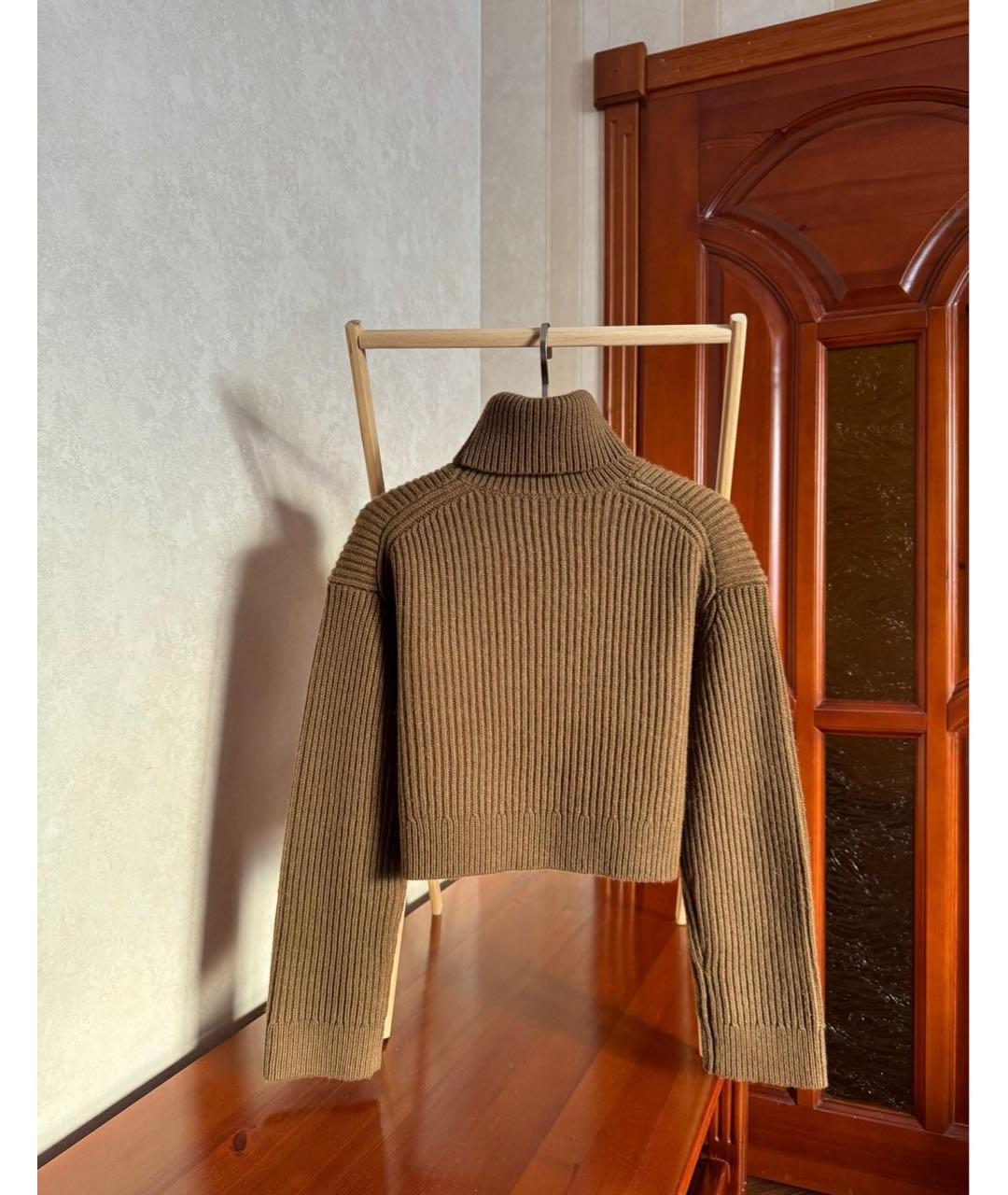 12 STOREEZ Коричневый шерстяной джемпер / свитер, фото 2