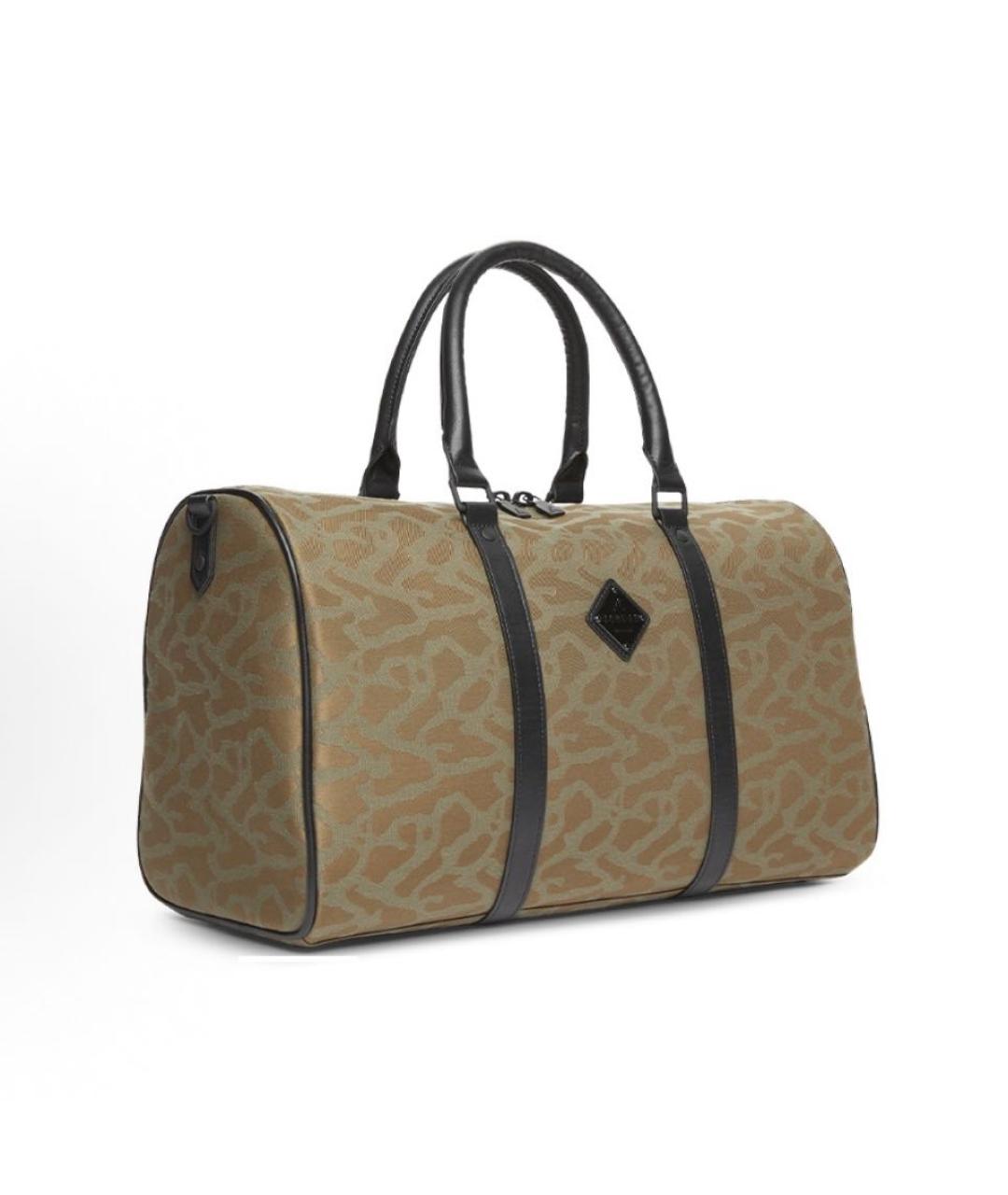 JORDAN Бежевая хлопковая дорожная/спортивная сумка, фото 2