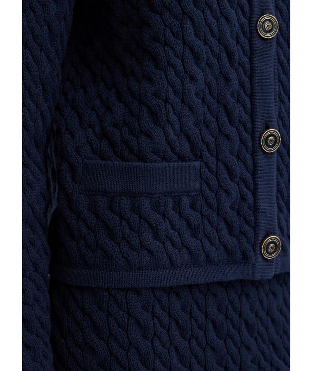 12 STOREEZ Темно-синий хлопковый костюм с юбками, фото 6