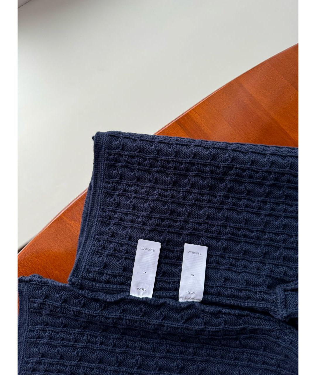 12 STOREEZ Темно-синий хлопковый костюм с юбками, фото 3