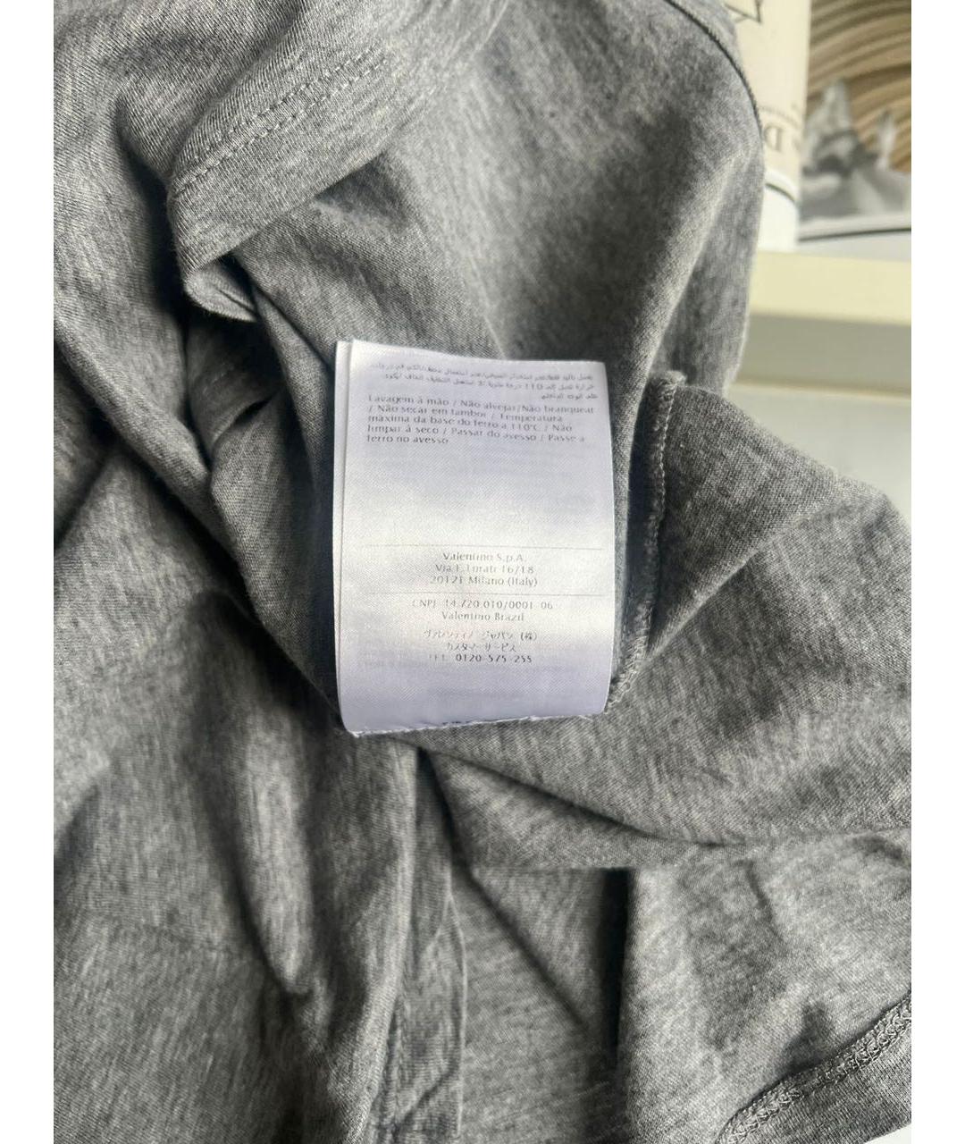 VALENTINO Серая футболка, фото 6