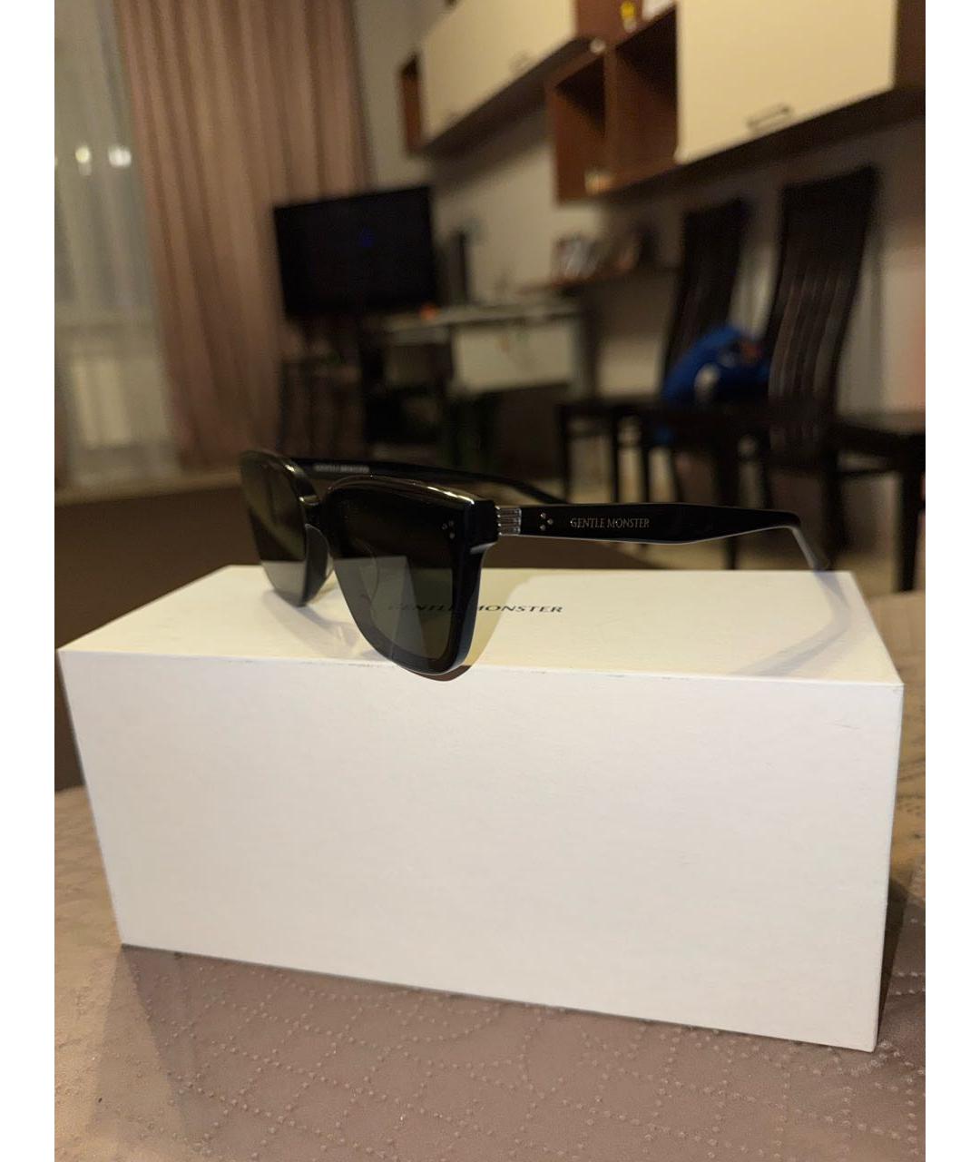 GENTLE MONSTER Черные пластиковые солнцезащитные очки, фото 2