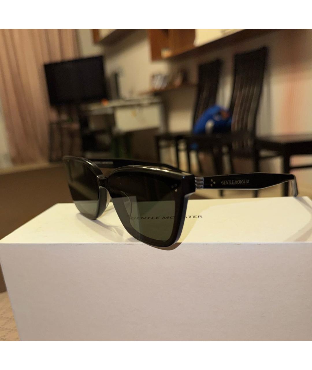 GENTLE MONSTER Черные пластиковые солнцезащитные очки, фото 3