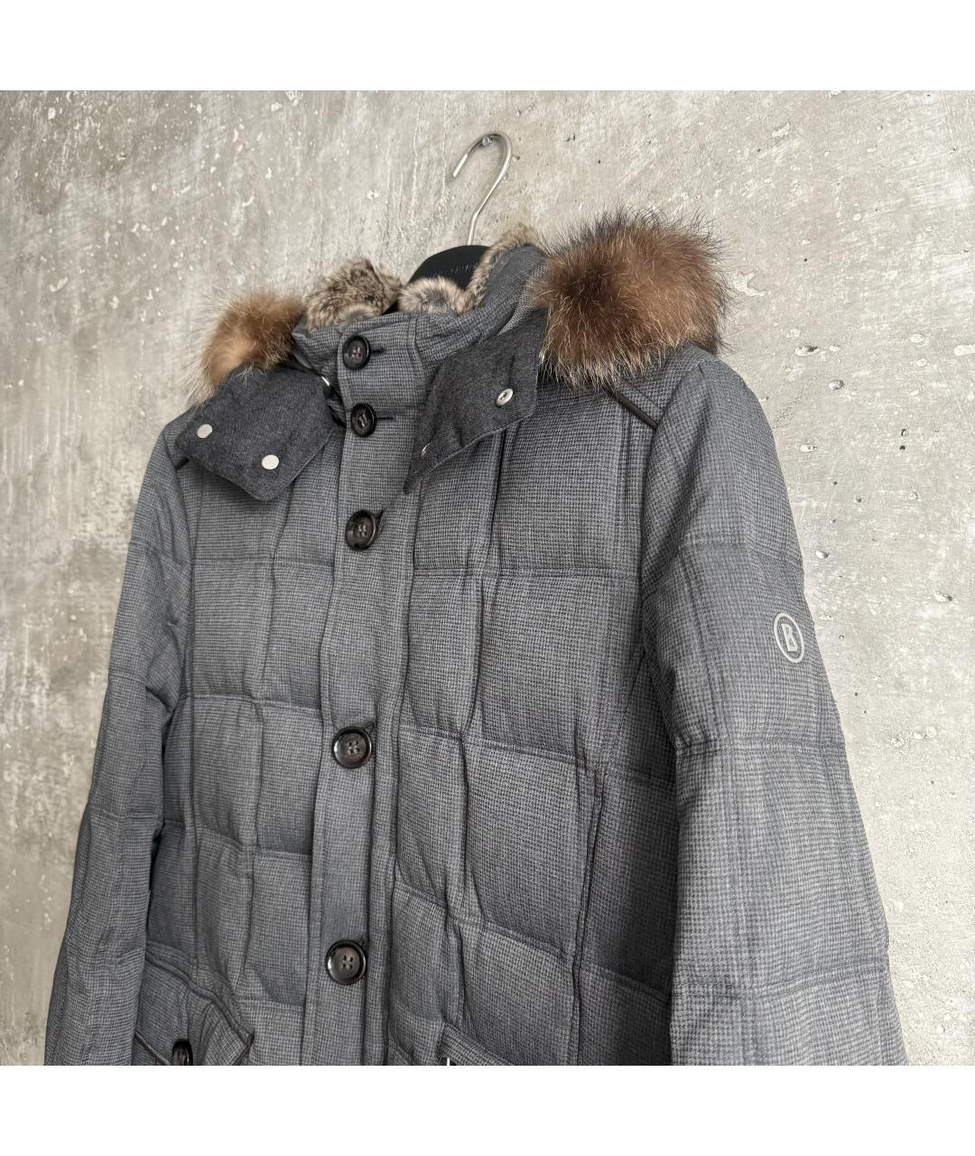 BOGNER Серый полиамидовый пуховик, фото 6