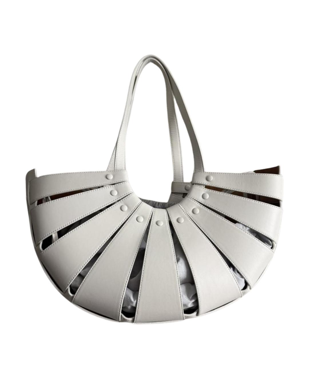 BOTTEGA VENETA Серая кожаная сумка через плечо, фото 1