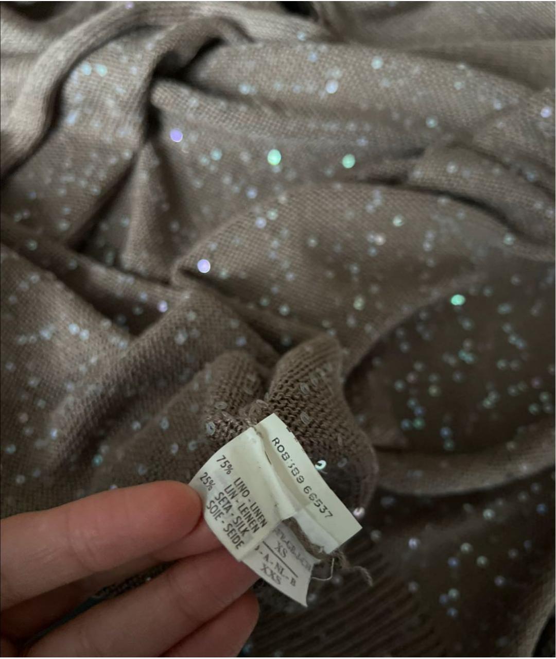 BRUNELLO CUCINELLI Коричневый кардиган, фото 8