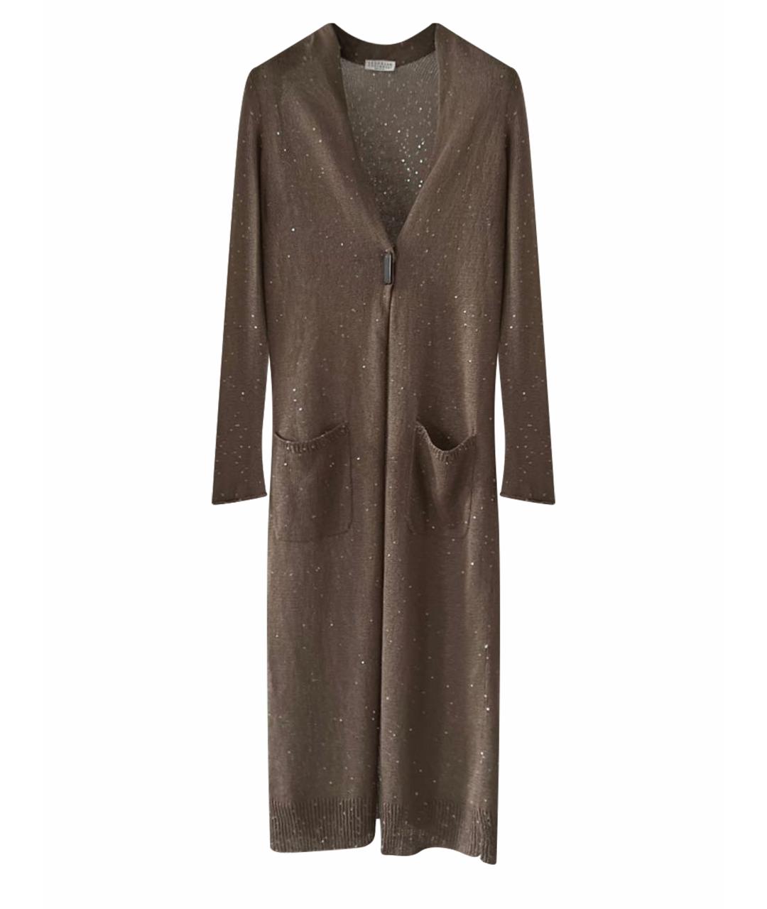 BRUNELLO CUCINELLI Коричневый кардиган, фото 1