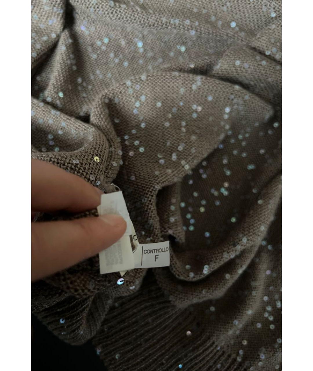BRUNELLO CUCINELLI Коричневый кардиган, фото 4