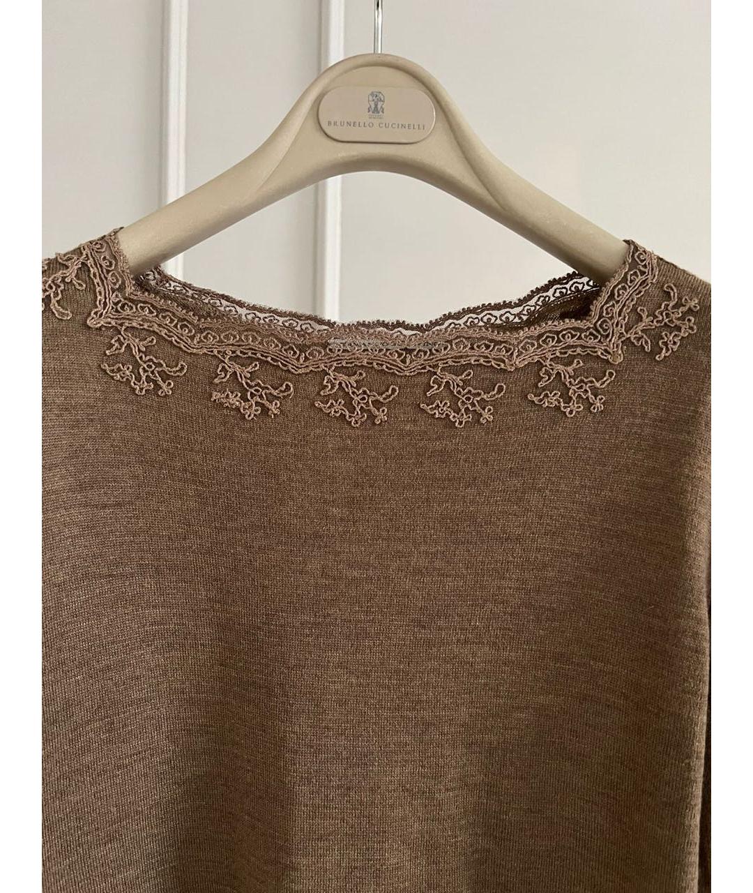 ERMANNO SCERVINO Коричневый джемпер / свитер, фото 3