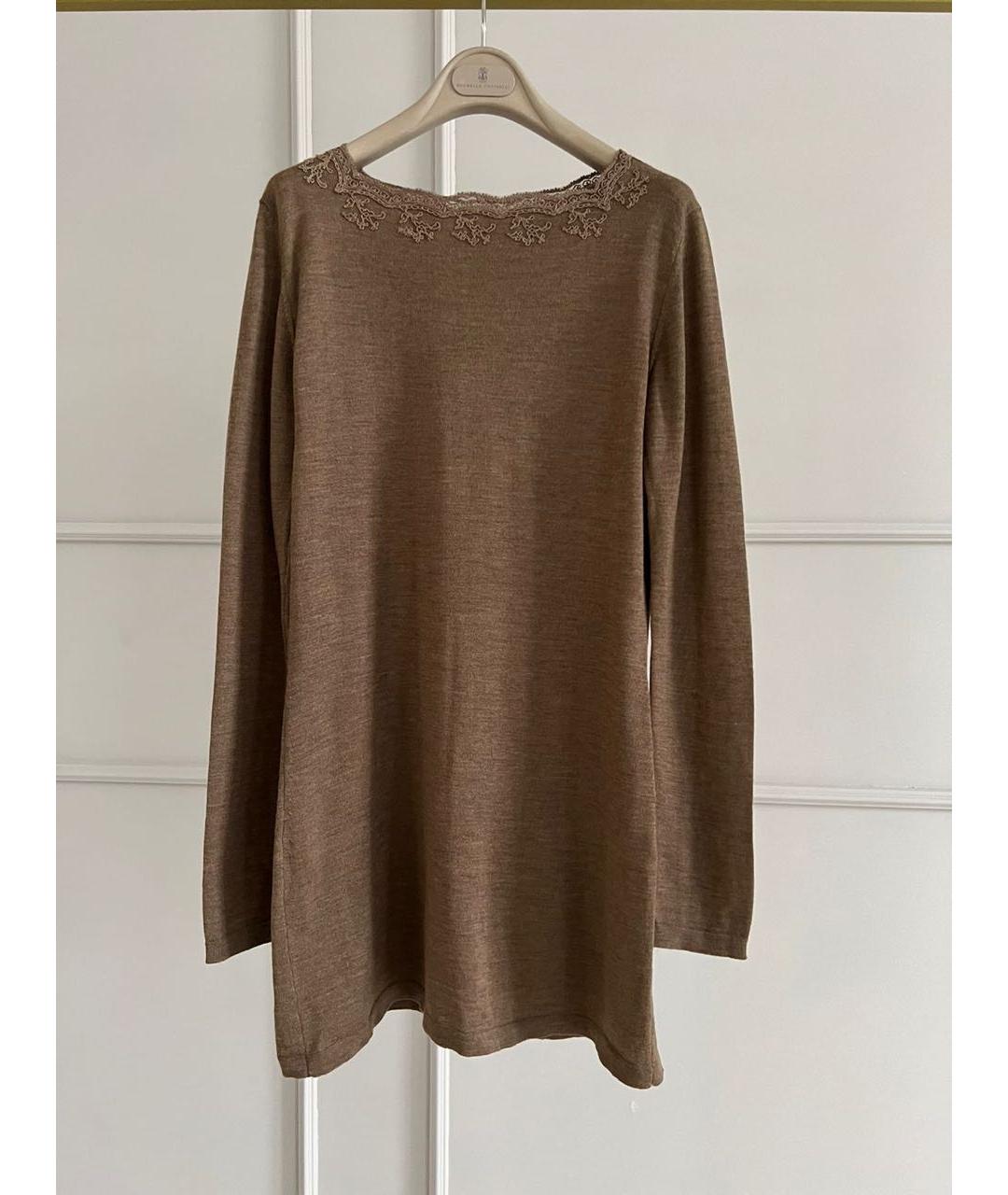ERMANNO SCERVINO Коричневый джемпер / свитер, фото 9