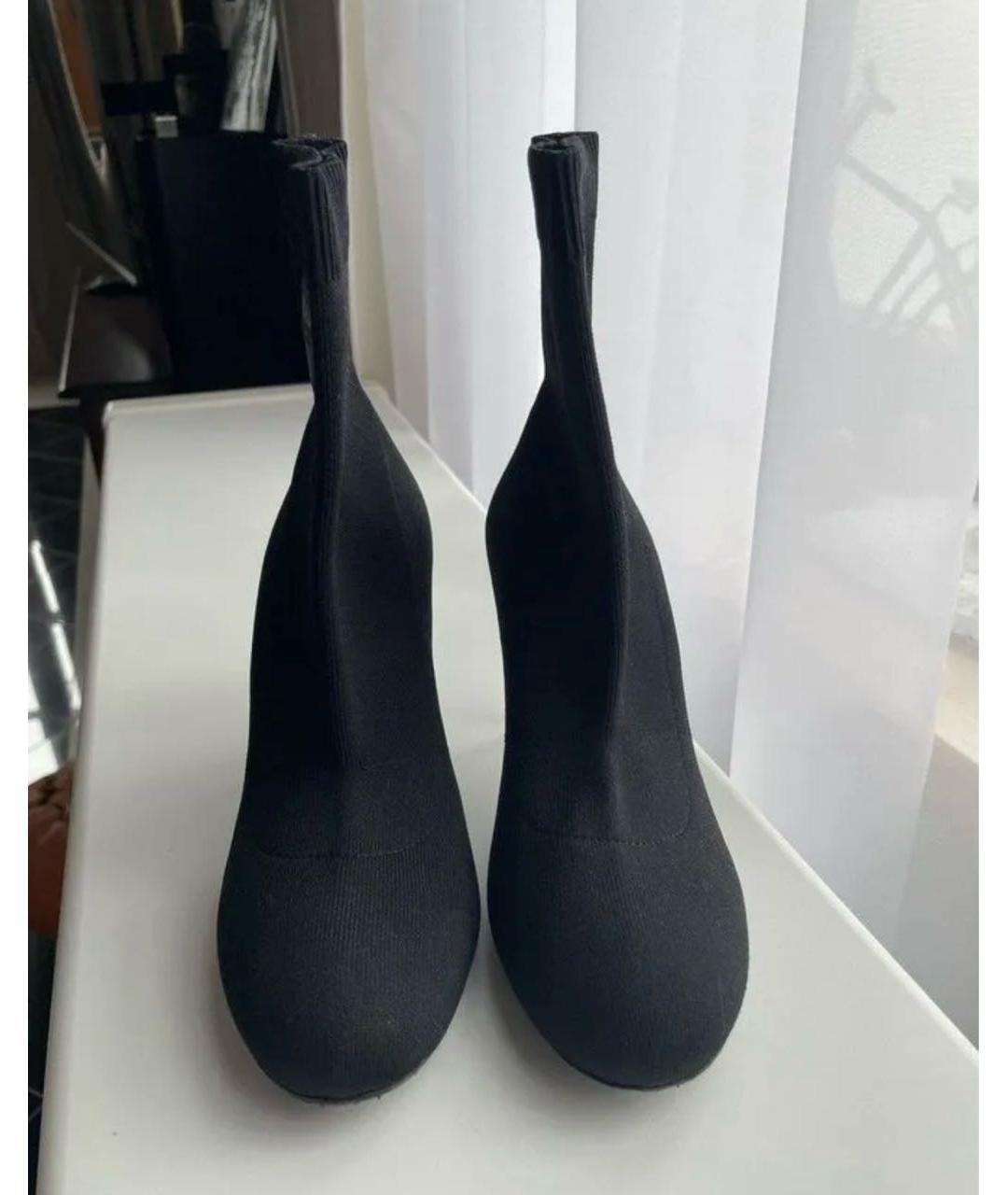 PRADA Черные текстильные ботильоны, фото 2