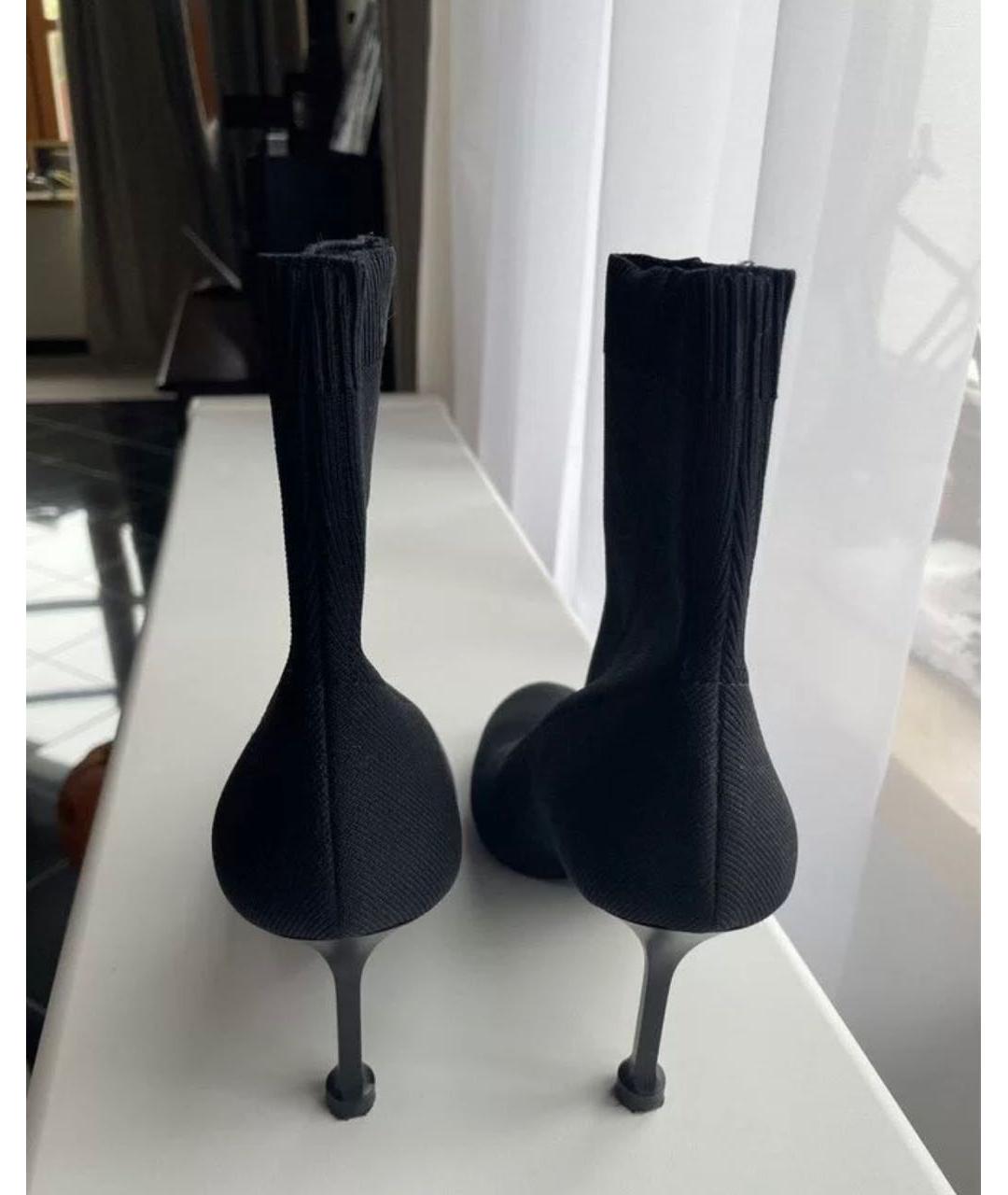 PRADA Черные текстильные ботильоны, фото 4