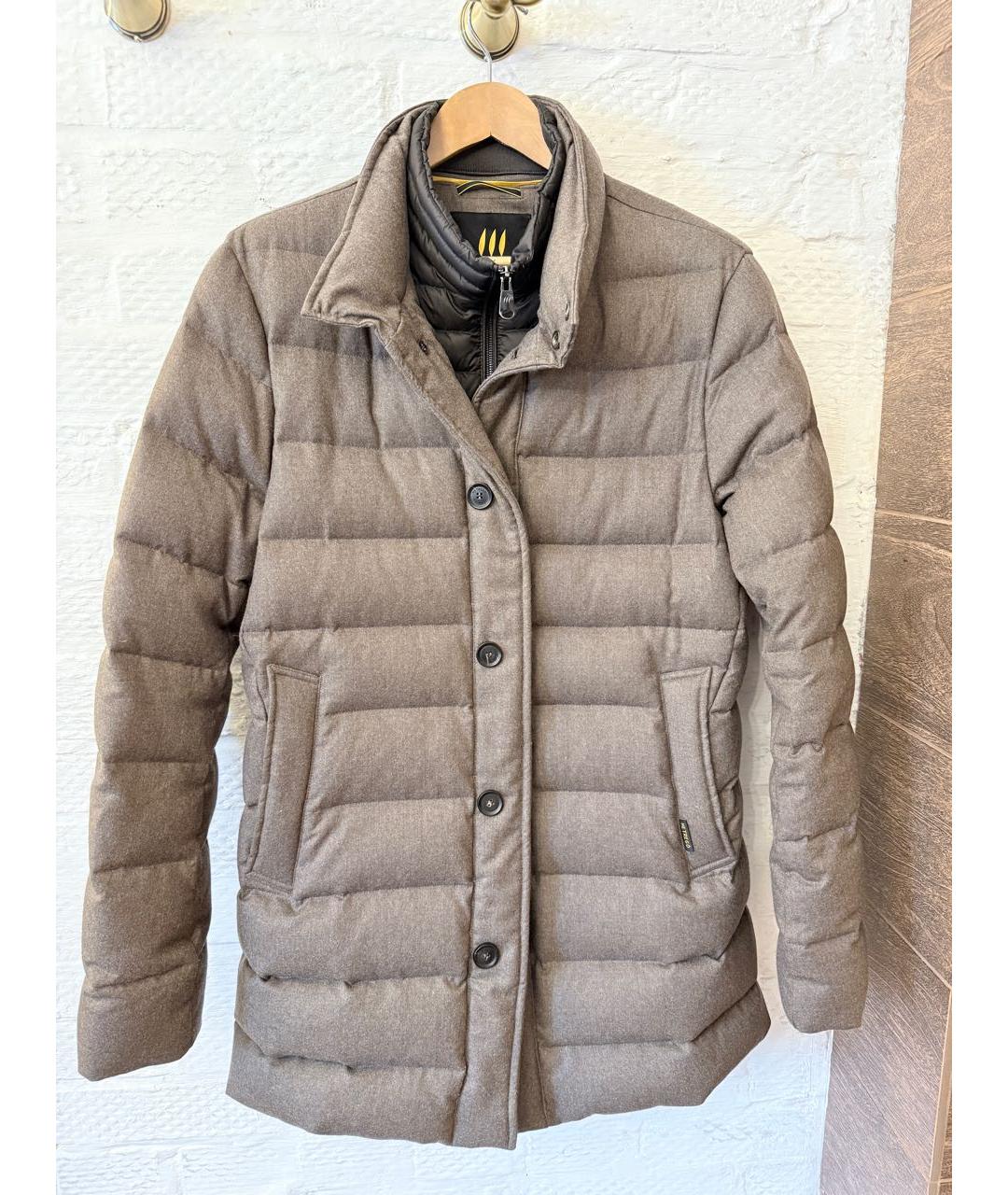 HETREGO Коричневый шерстяной пуховик, фото 7