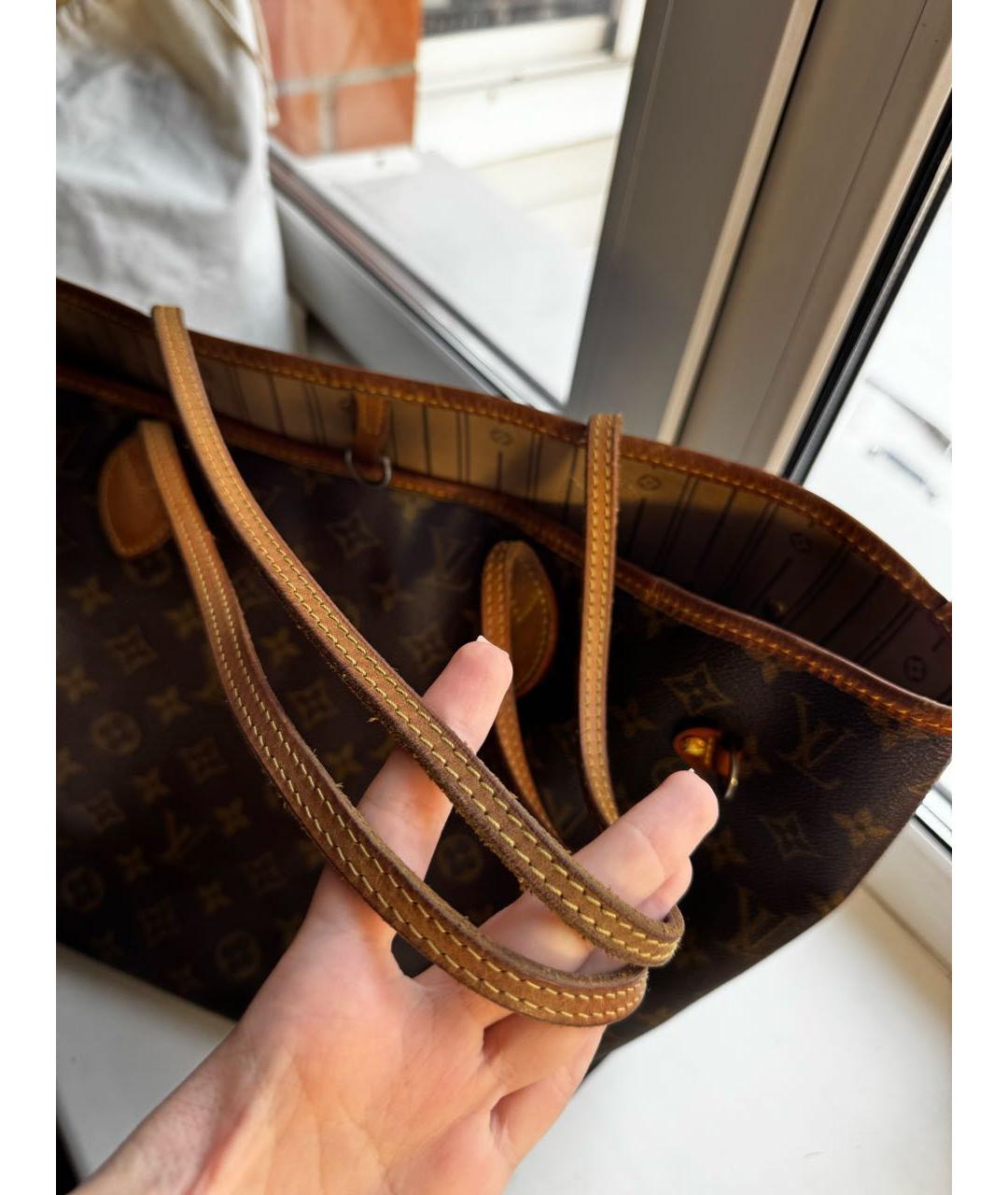 LOUIS VUITTON Коричневая сумка тоут, фото 4