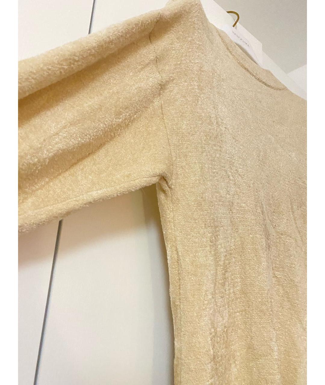 ERIKA CAVALLINI Бежевое вискозное повседневное платье, фото 2