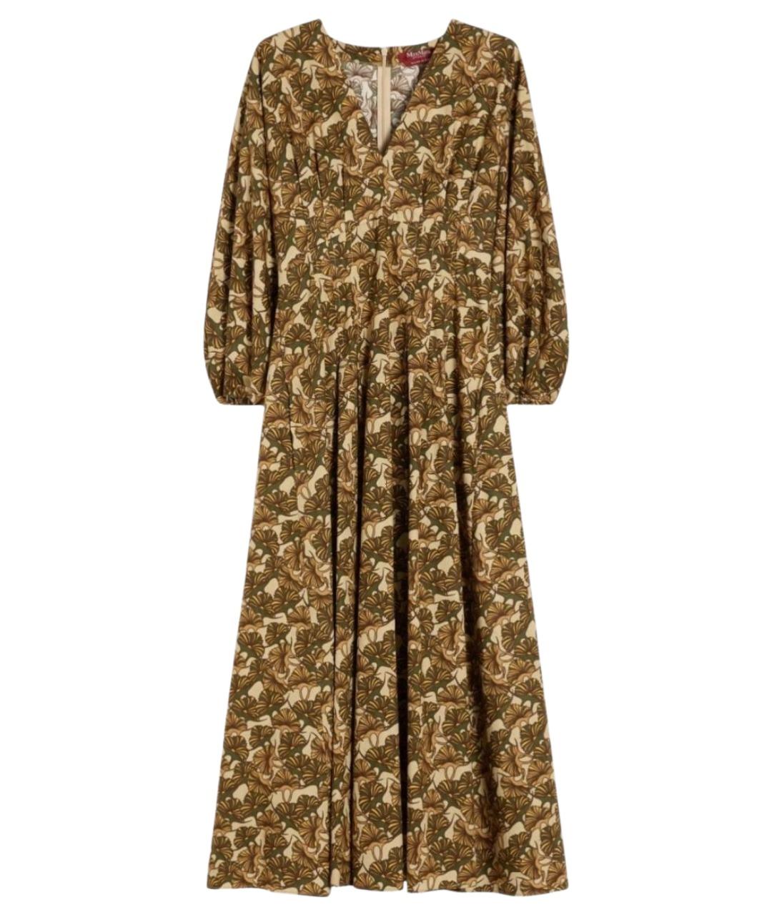 MAX MARA STUDIO Мульти хлопковое повседневное платье, фото 1