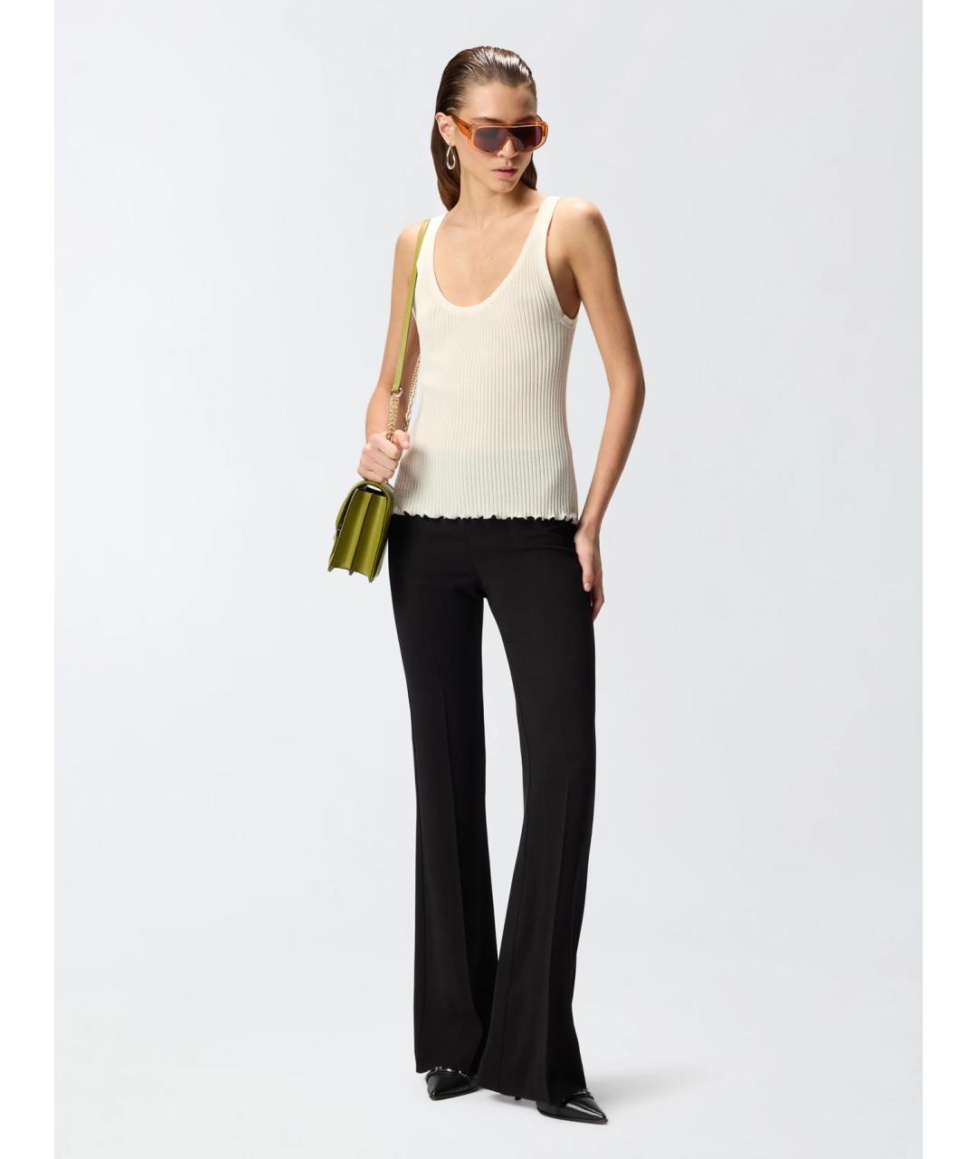 PINKO Бежевая хлопковая майка, фото 2