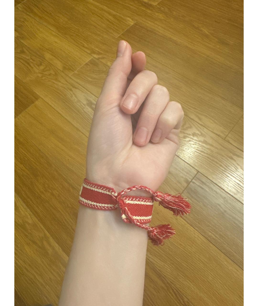 CHRISTIAN DIOR Красный браслет, фото 2