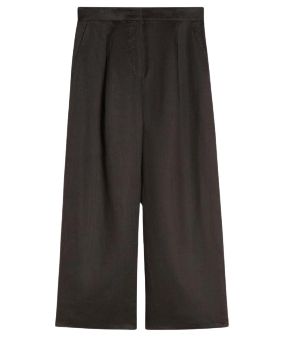 MAX MARA STUDIO Черные прямые брюки, фото 1