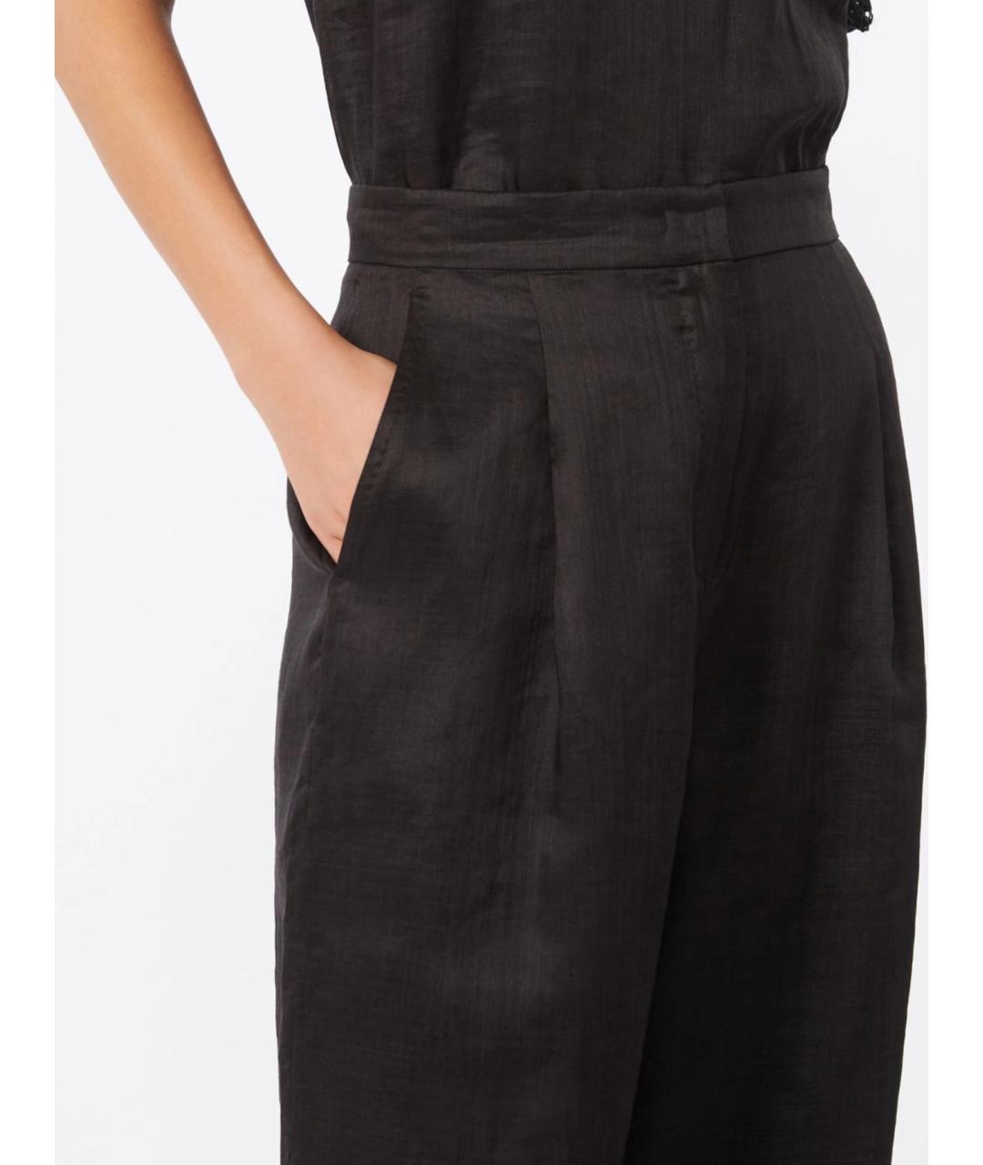 MAX MARA STUDIO Черные прямые брюки, фото 5