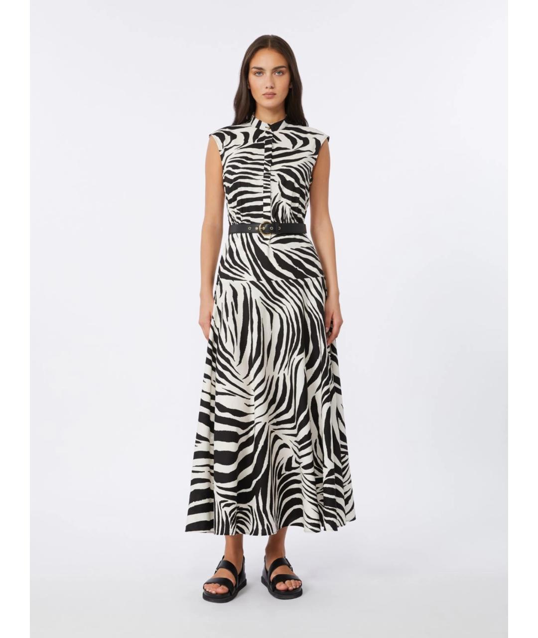 MAX MARA STUDIO Мульти хлопковое повседневное платье, фото 3