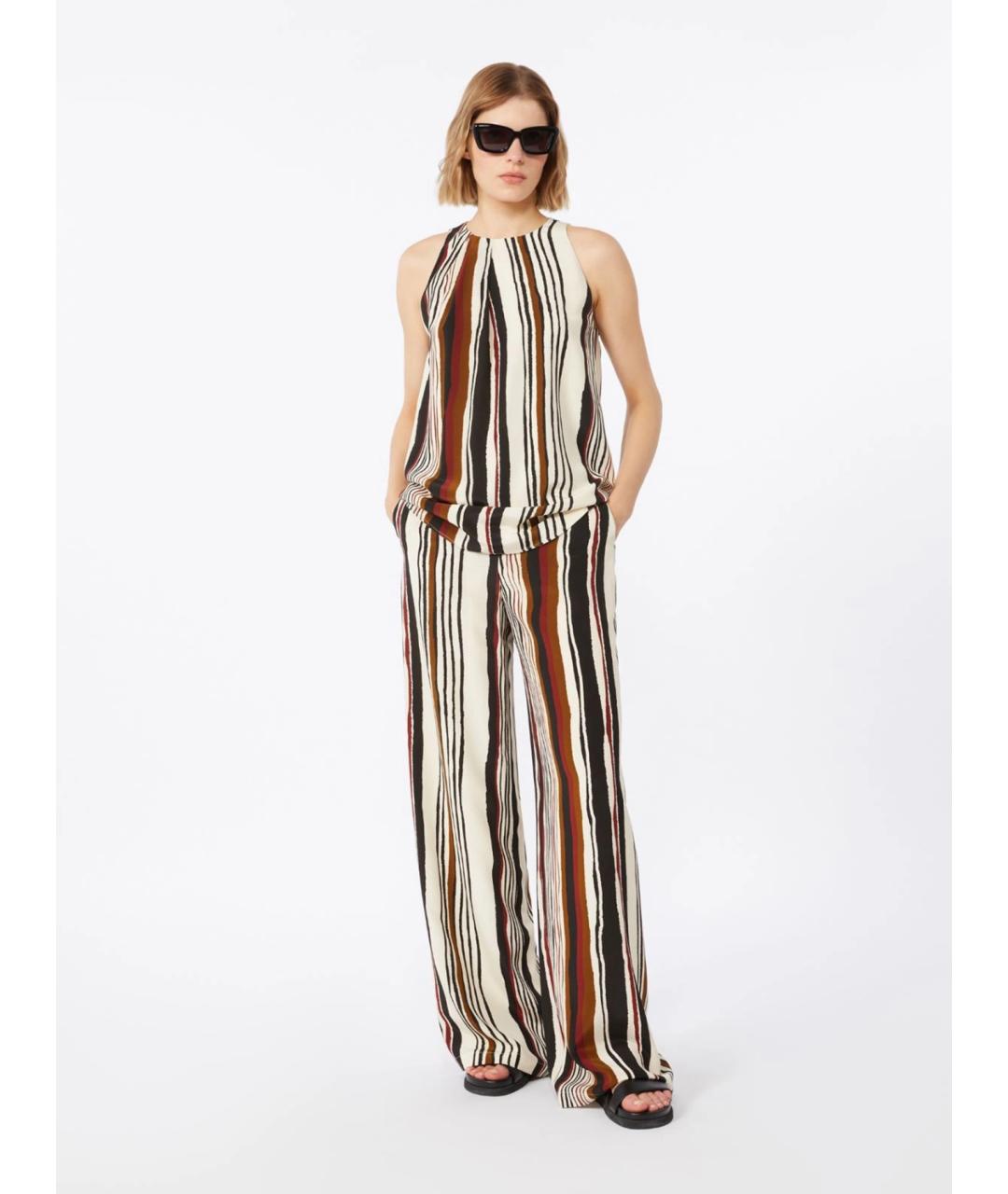 MAX MARA STUDIO Мульти шелковая майка, фото 2