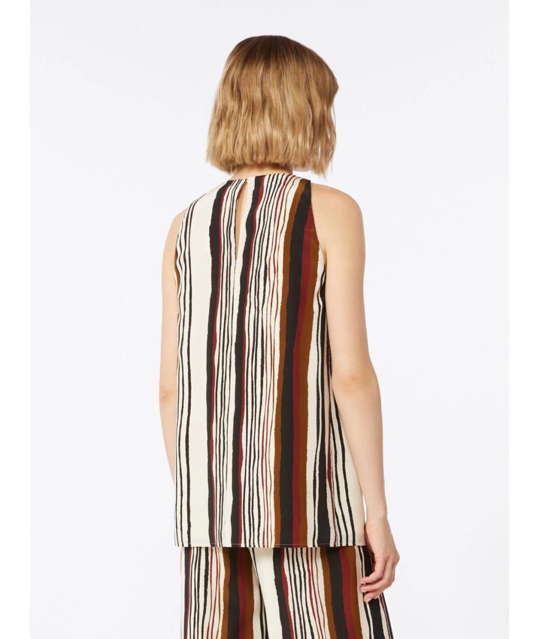MAX MARA STUDIO Мульти шелковая майка, фото 4
