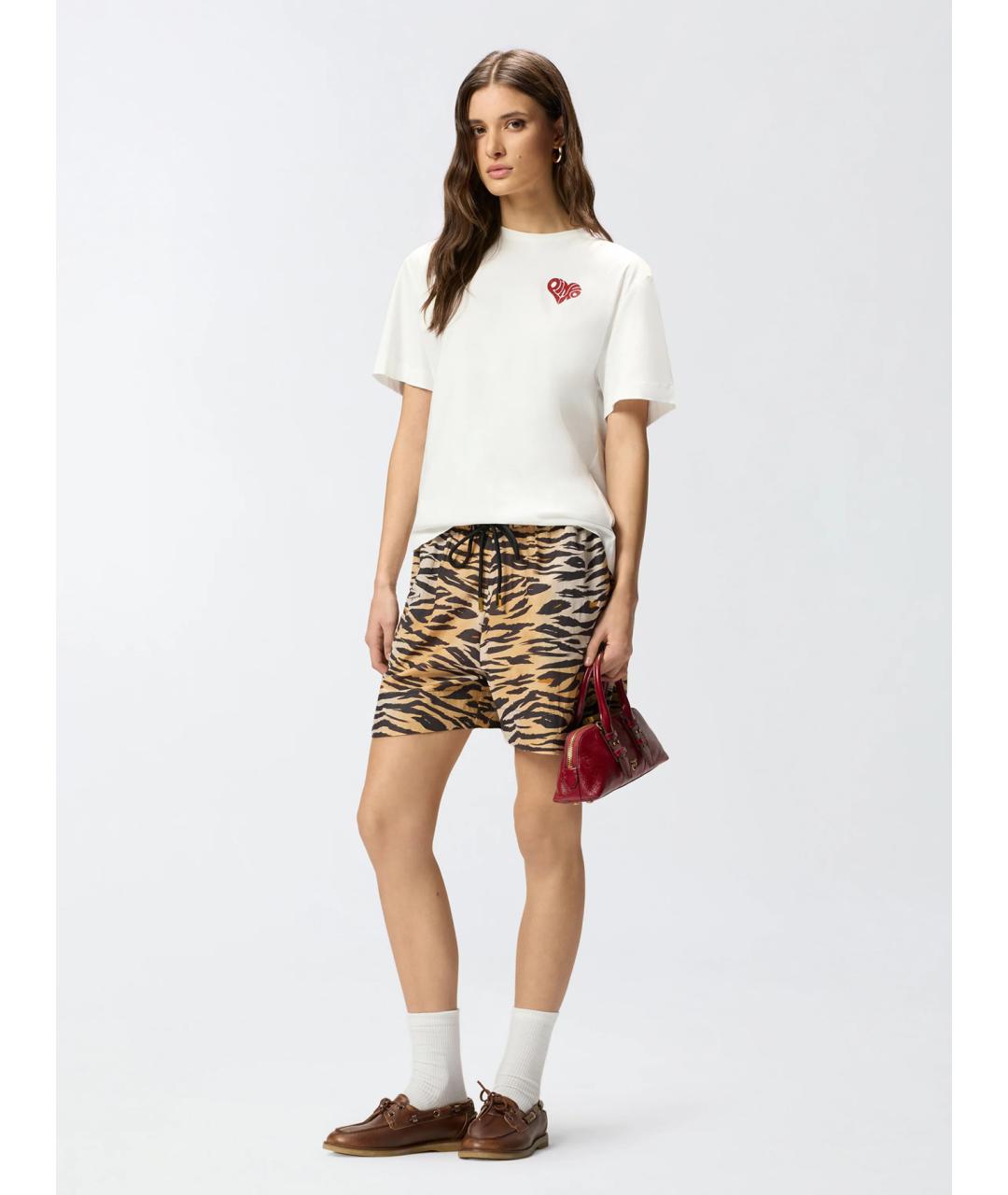 PINKO Белая хлопковая футболка, фото 2