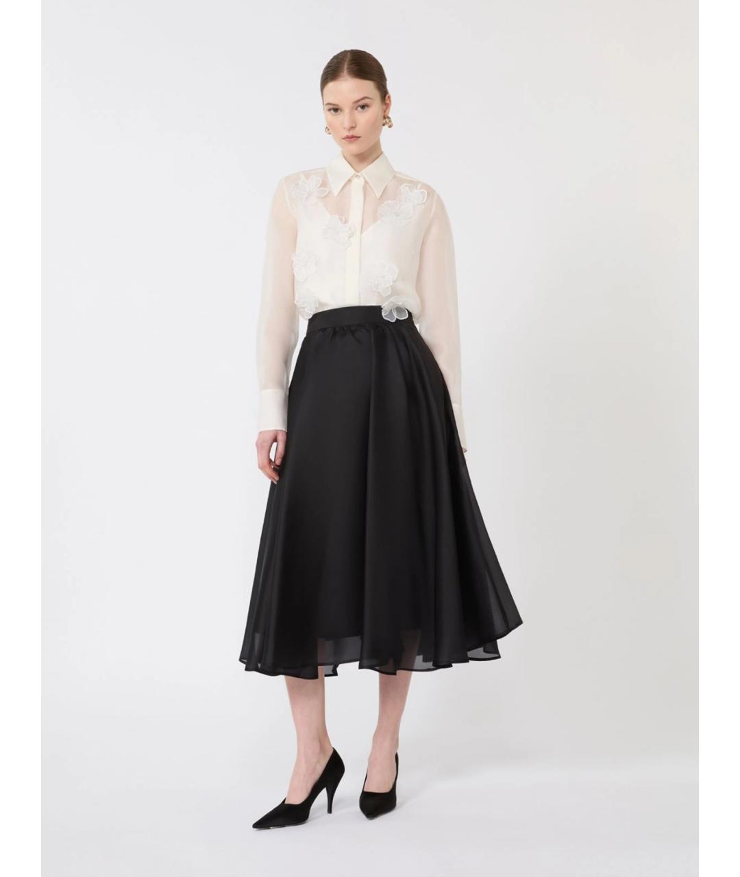 MAX MARA STUDIO Белая шелковая рубашка, фото 2