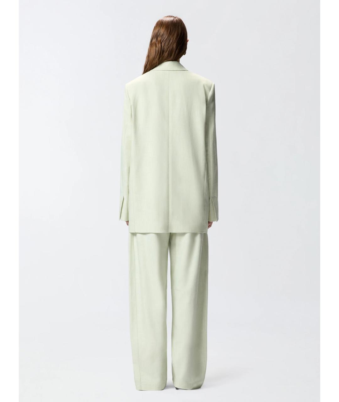 PINKO Зеленый льняной жакет/пиджак, фото 4